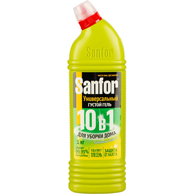 Средство чистящее для сантехники "Sanfor Универсал Лимонная свежесть", 1000 мл