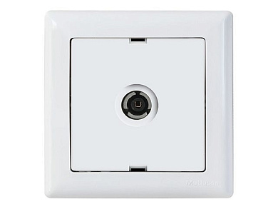 Розетка ТВ, переходная, скрытая, белая, DARIA, Mutlusan 21201700101