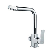 Смеситель для кухни с подключением к фильтру, латунь, хром Ledeme L4080-3