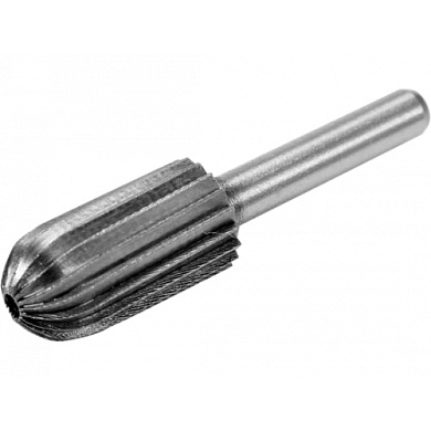 Шарошка металлическая цилиндрическая с закругленным кончиком 13х25x55 мм для обработки металла H-D HD-61715