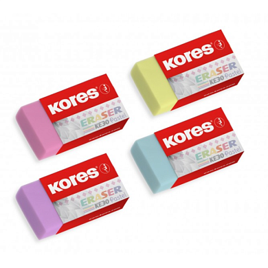 Ластик "KE30", пастельный ассорти