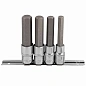 Набор головок-бит HEX 1/2'' 4 пр. Forsage F-40917L