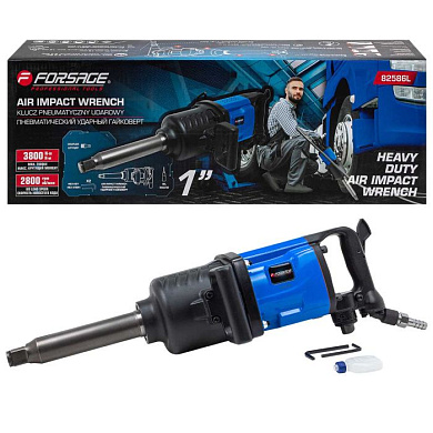 Пневмогайковерт с длинным валом 3800Н/м 1'' Forsage F-82586L