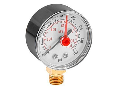 Манометр стрелочный показывающий, 11 Бар AV Engineering AVE404001