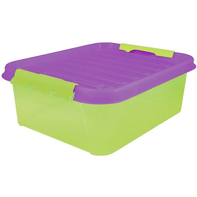 Ящик с крышкой для игрушек FUNNY KIDS 23л Полимербыт 4379401