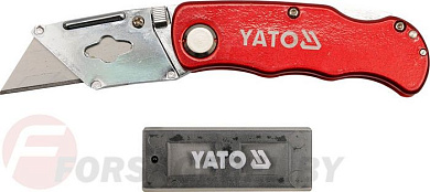 Нож с выдвижным трапециевидным лезвием 6 шт. SK5 Yato YT-7532