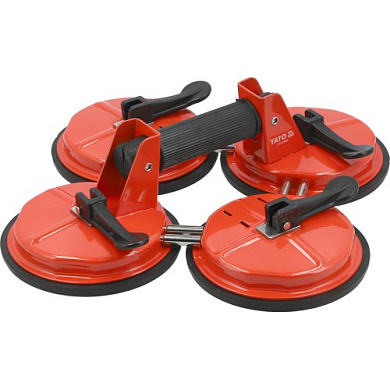 Стеклодержатель стальной на 4 присоски 150 мм, 300 кг. Yato YT-37240