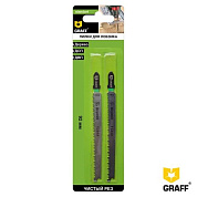 Пилка для лобзика 92 мм по дереву HCS серия «Standart», 2 шт. GRAFF 131392