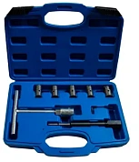 Набор фрез для чистки и восстановления посадочных мест форсунок 7 пр, 17x21, 17x19, 15x19, 17x17 мм RockForce RF-907G7