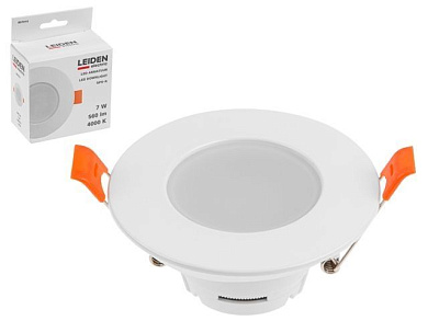 Светильник светодиодный встраиваемый круг 7 Вт 4000К, IP64 SPS-R LEIDEN ELECTRIC 807015