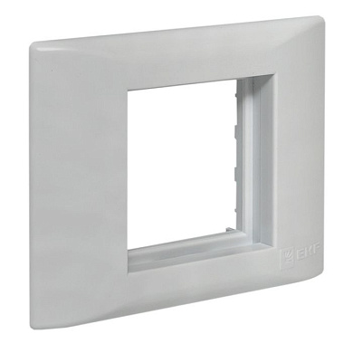 Рамка+суппорт 2 модуля (1 пост) для парапетного кабельного канала EKF C-Line sup-2-105-50