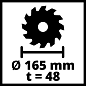Циркулярная пила TE-PS 165 EINHELL 4331300