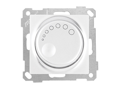 Выключатель поворотный, диммер, скрытый без рамки винт. зажим 600Вт, белый DARIA Mutlusan 2100 440 0201