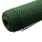 Решетка заборная в рулоне, 2х25 м, ячейка 25х30 мм, пластиковая, зеленая Россия 64545