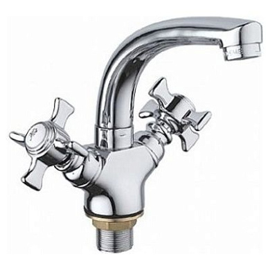 Смеситель для умывальника, цинк, хром Ledeme L1311-2