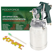 Краскораспылитель с нижним металлическим бачком бачок 1000 мл, сопло 1.8 мм RockForce RF-S-770S