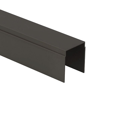 Профиль алюминиевый SENATOR коньяк направляющая верхн. L-6000 мм одинарная АЛЮТЕХ 76879