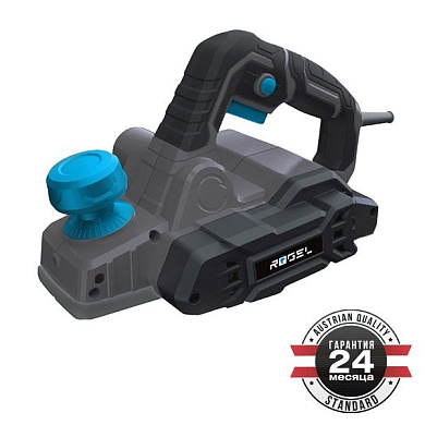 Электрический рубанок, 900 Вт, 16000 об/мин, ширина 82 мм, глубина 0-3 мм, выборка фальца 0-10 мм RÖGEL EPR-8290