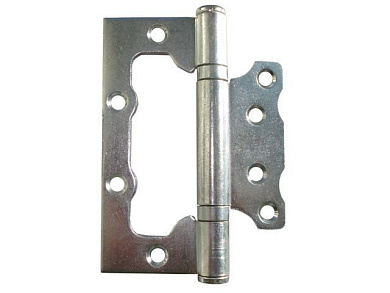 Петля 100 мм универсальная неврезная, белый цинк (50 шт в коробе) Starfix (неразъемная) SMP-36556-50