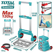 Тележка ручная складная 130 кг TOTAL THWB61201