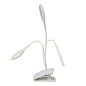Светильник светодиодный настольный "прищепка", 5В, 3Вт, 120Лм, 4000К, 1200mah, белый ForceKraft FK-DEA6108