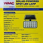 Светильник светодиодный на солнечной батарее 1800мАч, 72 светодиода SMD WMC TOOLS WMC-WL6004 NR