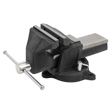 Тиски стальные усиленные поворотные с наковальней 10''-250 мм RockForce RF-6540910