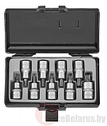 Набор головок-бит TorxТ-20-Т60 9 пр. 1/2'' Force 4102