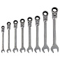 Набор ключей комбинированных, трещеточных шарнирных 8 шт. Matrix 14898