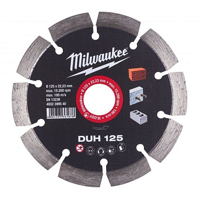 Алмазный диск DUH 125 мм Milwaukee 4932399540