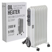 Радиатор масляный электрический, 220-240V, 50/60Гц, 2000Вт, ForceKraft FK-YL-B14E-9