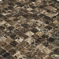Мозаика Pietrine Emperador Dark POL, 15x15х4 мм, MOSAICSTORY 30026