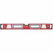 Уровень алюминиевый, магнит, фрезерованный, 3 глазка (1 зеркальный), двухкомпонентные рукоятки Matrix