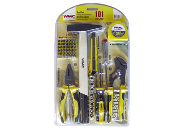 Набор инструментов 101 пр. 1/4'' 6-гр. WMS 20101 WMC-20101