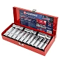 Набор головок глубоких 6-гр. 1/2" 14 пр. 11-17, 19, 21-24, 27, 30 мм Forsage F-4143-5 RED