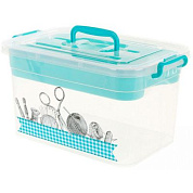 Контейнер для хранения 10 л. с вкладышем «Рукоделие» 355×235×190 Полимербыт 4381002