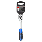 Трещотка реверсивная с резиновой ручкой 1/4'' 150 мм, 72 зуб. Forsage F-80222