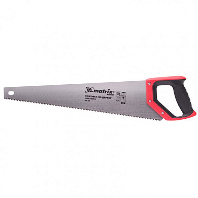 Ножовка по дереву, 500 мм, волновая вырубка, 5-6 TPI, каленый зуб 2D, двухкомпонентная рукоятка Matrix Master 23560