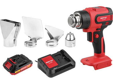 Аккум. термовоздуходувка CHG 5518 в кор. ALL1 XLT SET 18 В, 1 скор., 300-550 °C WORTEX 1333610