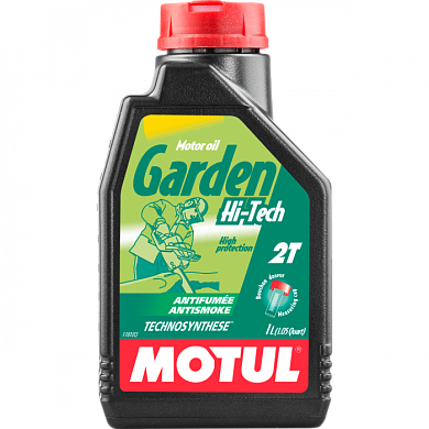 Масло для 2-х тактных двигателей 1 л, GARDEN 2T HI TECH Motul 102799