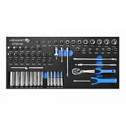 Набор инструмента 1/4" в ложементе EVA 63 пр Hoegert HT7G148