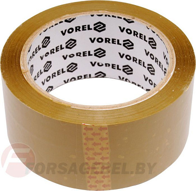 Лента-скотч самоклеящаяся полипропиленовая коричневая 48ммх66м Vorel 75302