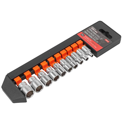 Набор головок, 10 пр., 1/4", 4-13 мм BaumAuto BM-2101-5