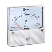 Амперметр AMA-801 аналоговый на панель (80х80) круглый вырез 200А трансф, подкл, EKF ama-801-200