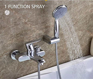 Смеситель для ванны, латунь, хром Ledeme L3234