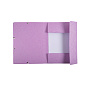 Папка на резинках "Aquarel", А4, 15 мм, картон, фиолетовый