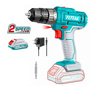 Шуруповерт 12В 1,5ач с аккумулятором и зарядным устройством TOTAL TDLI1218