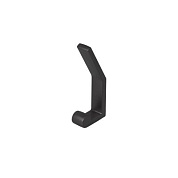 Крючок меб. двухрожковый мет. PEROLA, черный матовый AKS 104186