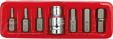 Набор бит 10 мм HEX h4-h12 7 пр. Vorel 66710