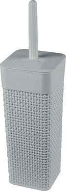 Комплект WC OSLO (подставка + ёрш) серый шторм Пластик Репаблик PT1356СШ-16